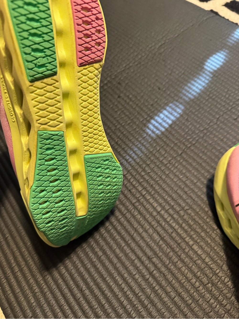 On Cloudrunner Women’s Athletic Shoes — Pink/Yellow - Picture 3 of 3